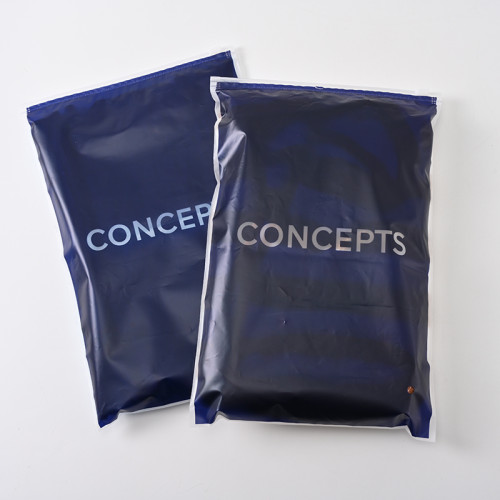 High Quality Frosted Zipper Bag Custom Plastic Shipping T Shirt Ziplock Matt Clothing Packaging Bags