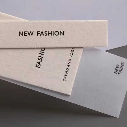 Luxury clothing thick paper Hang tag Printed logo price Tags For pants Clothes Toys bags Shoes