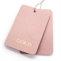 custom cloth embossed and printed logo paper tag Luxury eco-friendly hang tag for clothes & bags