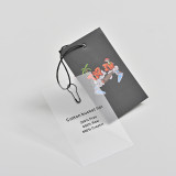 Custom Hang Tag with logo Premium Clothes Paper Pvc Garment Labels Clothing Tag