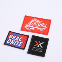 Customize Clothing sew Woven Label Brand name logo Labels custom cloth fabric main label for t- shirt