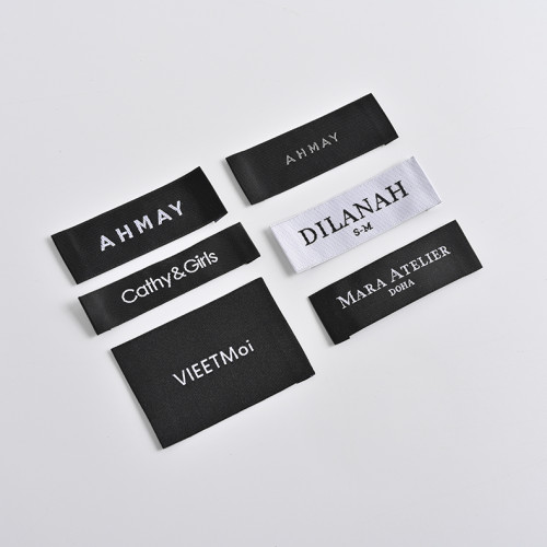 Customized Damask fabric Labels For Mattress Bed Manufacturer woven label
