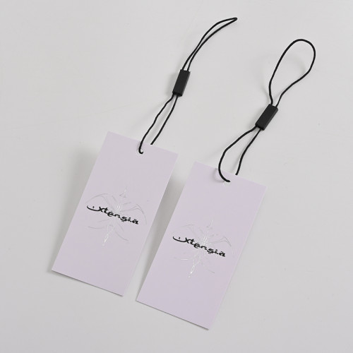 custom paper cardboard hang tags with logo clothes tag printed private brand logo card hangtag for clothing