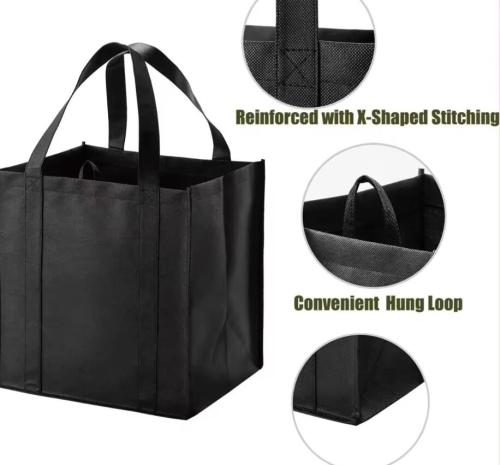 Wholesale Shopping Bags Reusable ecological non-woven Bags Custom Logo Fabric Non woven tote Bag