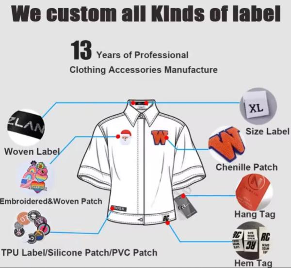 Customize Clothing Labels And Garment Trims