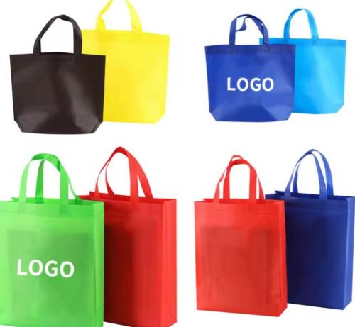 recycled non-woven laminate promotional custom non woven shopping tote bag with logo