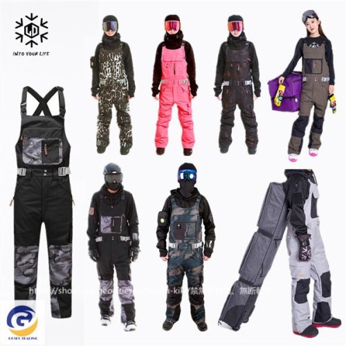 スノーボード ウェア ビブパンツ つなぎ メンズ レディース スノーウェア スキーウェア スノボ つなぎ ストレッチ 防風 防寒 保温 アウトドア