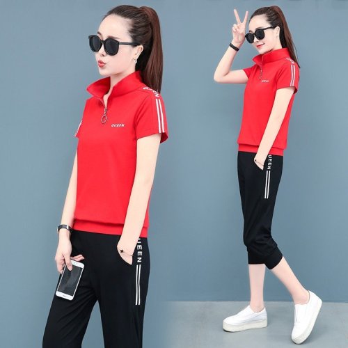 Tシャツ 上下セット レディース  春 夏 秋  スウェット ボトムス ルームウエア　大きいサイズ 2点セットセットアップ