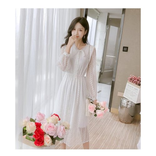 ワンピース レディース 春夏 膝丈ワンピース きれいめ ワンピース 通勤 大人可愛い オシャレ ロング丈ワンピース 着痩せ 韓国風