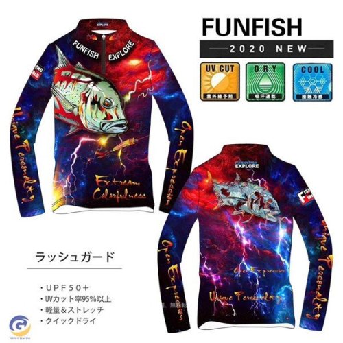 アウトドア  フィッシングウエア 釣り ラッシュガード 長袖 指穴付き UVカット UV対策 紫外線対策 速乾 メンズ レディース お祝い プレゼント 誕生日