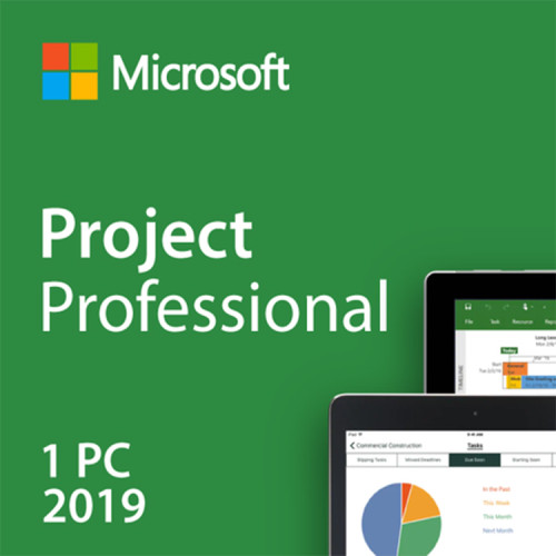 Microsoft Project Professional 2019 Digital License Key Lifetime 32/64 Bit Global Language for Windows(Not CD)
