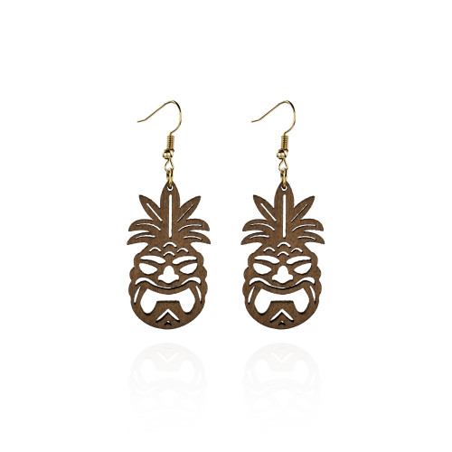 Tiki pineapple earrings