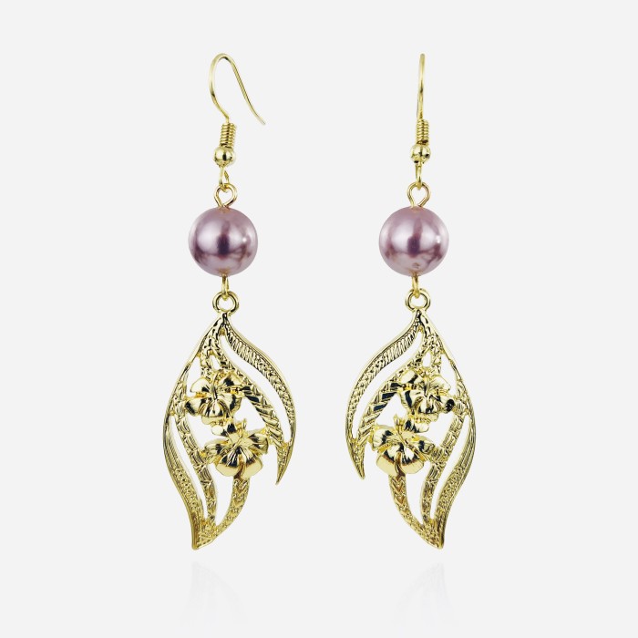 Hibiscus earrings A100104