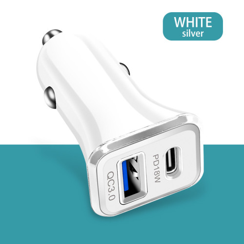 New 12W car charger PD + USB dual port car charger 2.4a dual port car charger For Apple 12Hot sale products