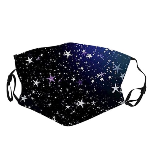 New Star Print Mouth Masks With Filter Washable And Reusable Anti Dust Breathable Mask With Adjustable Ear Loops Mascarilla