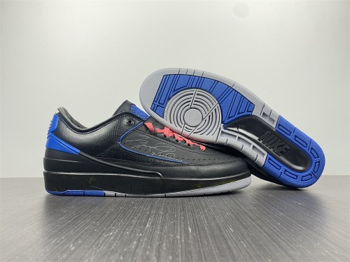 Off-White x Air Jordan 2 Low “ Black/Varsity Royal ”