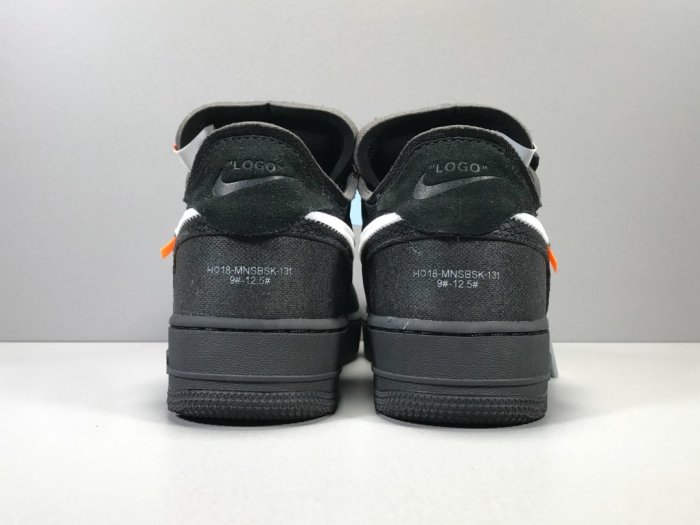Off-White x Nike Air Force 1 Low in “Black”  AO4606-001