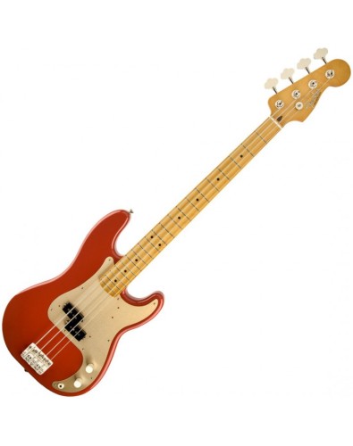 Fender '50s Precision Bass Guitar, Maple Neck - Fiesta Red