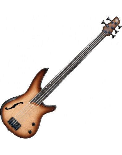 Ibanez SRH505F Bass Guitar - Natural Browned Burst Flat