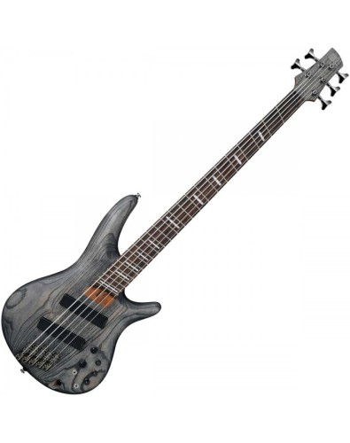 Ibanez SRFF805-BKS SR Fanned 5-String Bass Guitar - Black Stained