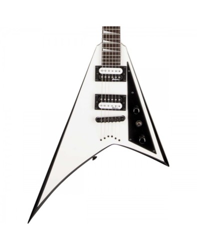 Jackson JS Series Rhoads JS32T Guitar - White With Black Bevels