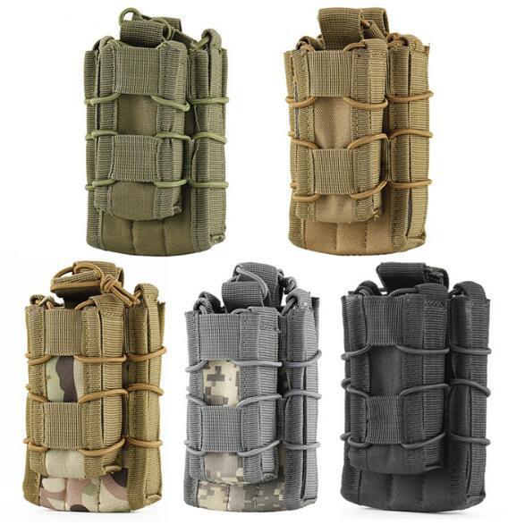 Open Top Double Decker Single MOLLE Tactical Magazine Pouch