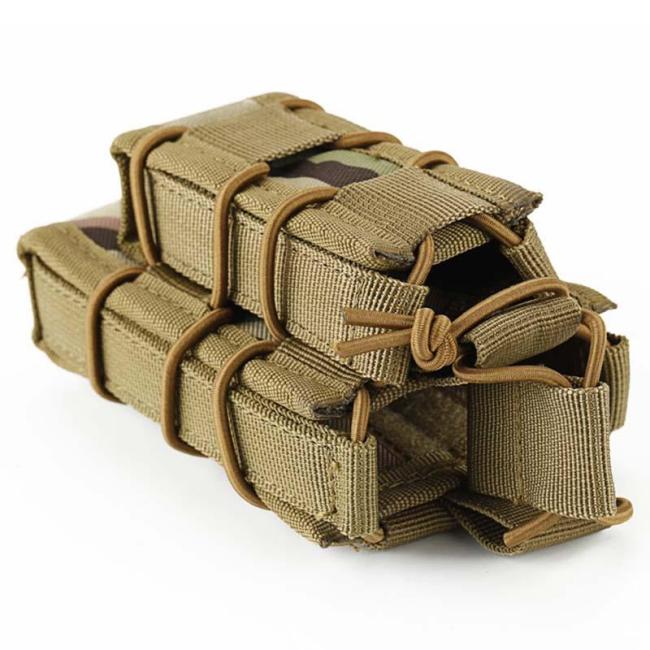 Open Top Double Decker Single MOLLE Tactical Magazine Pouch