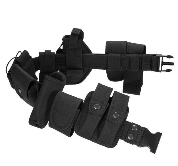 10Pcs Tactical Duty Belt Police Security Guard Utility Kit