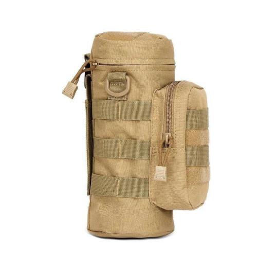 Tactical Molle Water Bottle Pouch Kettle Waist Shoulder Bag