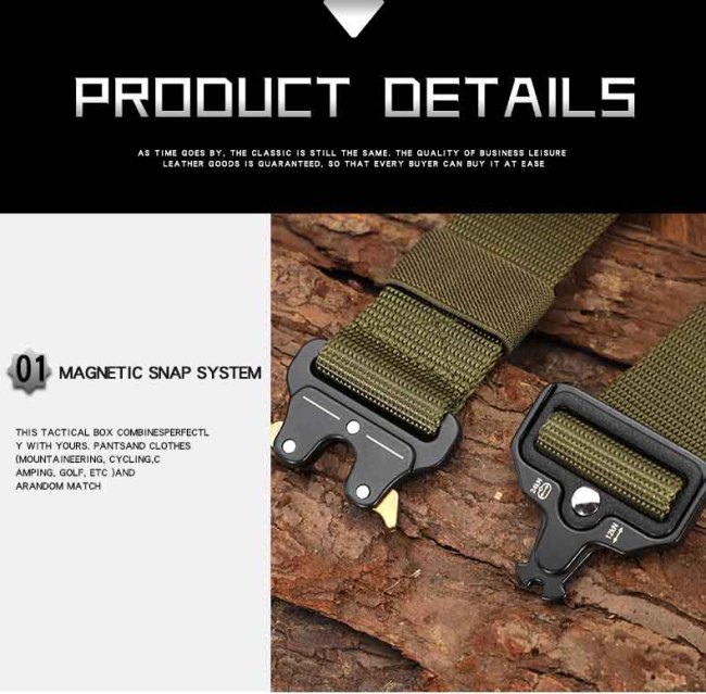 125-140cm Nylon Cobra Tactical Belt