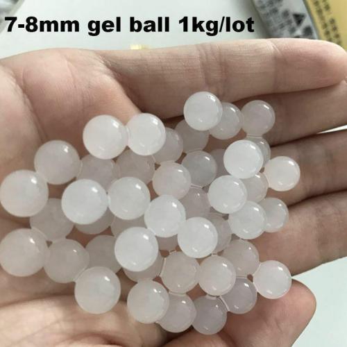 1kg/lot 7-8mm Milky Hardened Gel Balls
