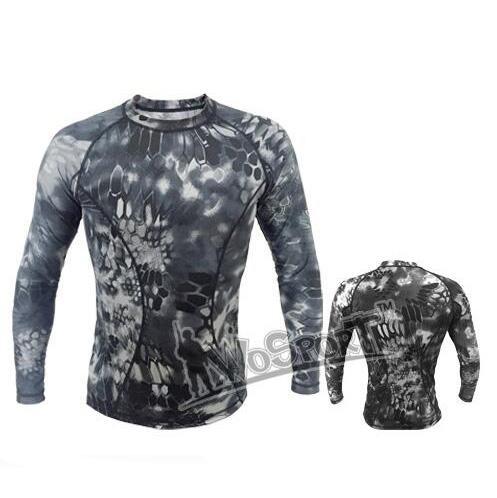 WST Camouflage PRO Tights Quick-Drying High Elastic Long-Sleeved T-shirt