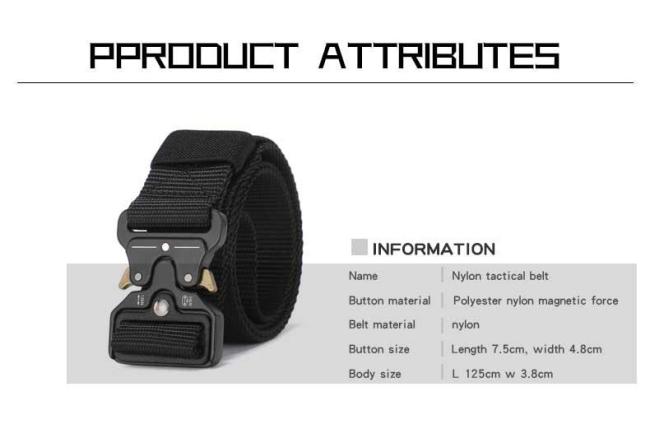 125-140cm Nylon Cobra Tactical Belt