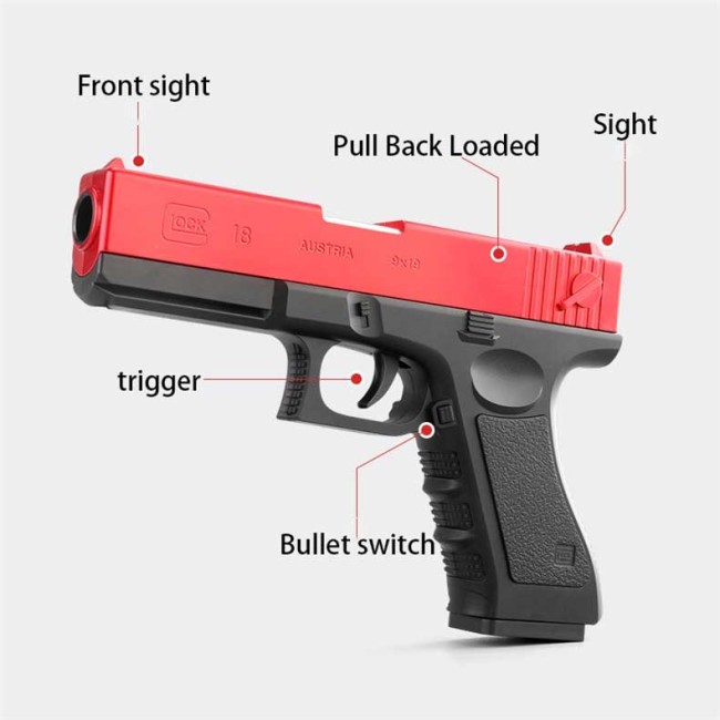 nerf glock blaster features