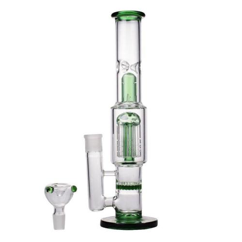 10''  Long Straight Glass Vase Bottle Hookah Shisha Smoking Bongs Set