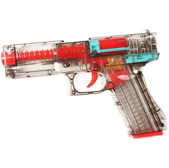 Transparent Shell Ejecting Glock Dart Blaster