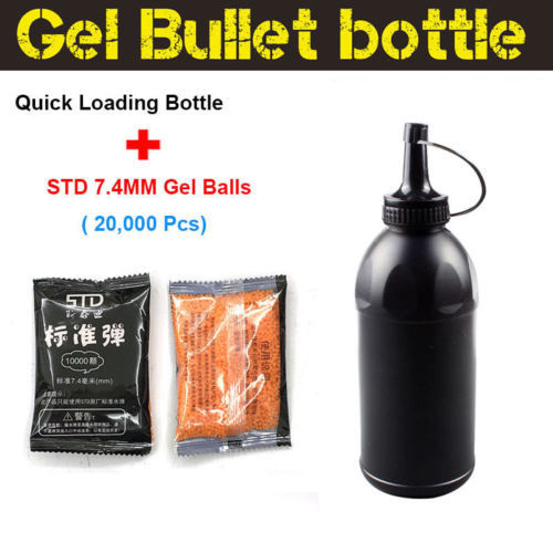 7.4MM STD Gel Balls with Bullet Bottle