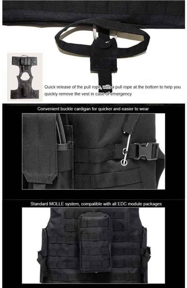 Multifunction Lightweight Molle Amphibious Tactical Vest