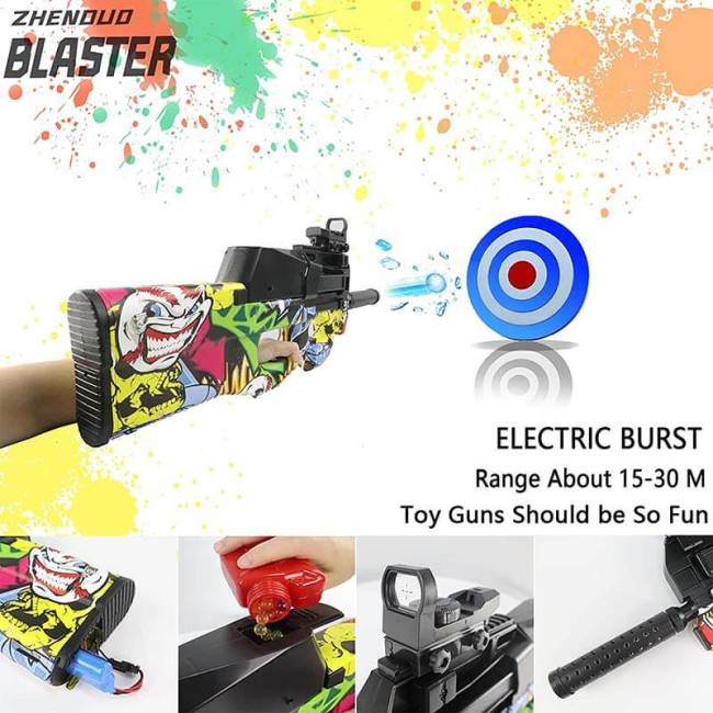 runqi p90 gel blaster shooting range 15m