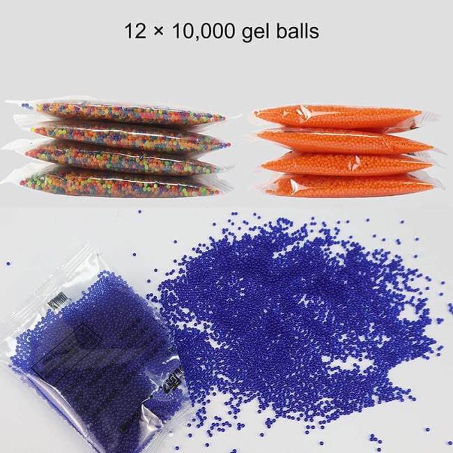 120,000Pcs Gel Ball Bullet Refill Ammo 7-8mm - Color Blue, Orange, Mix