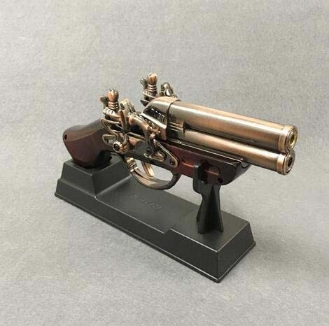 Antique Pistol Gun shaped Lighter with stand 