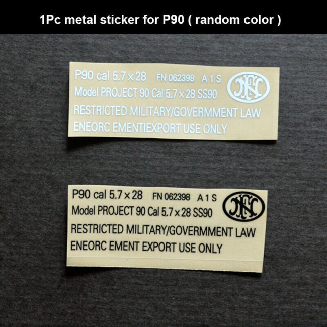 Gel Blaster Metal Sticker Decals Set