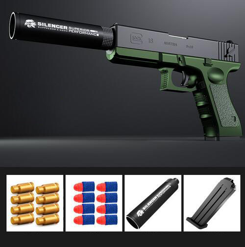 Shell Ejection Soft Bullet Pistol G18 Glock Dart Blaster