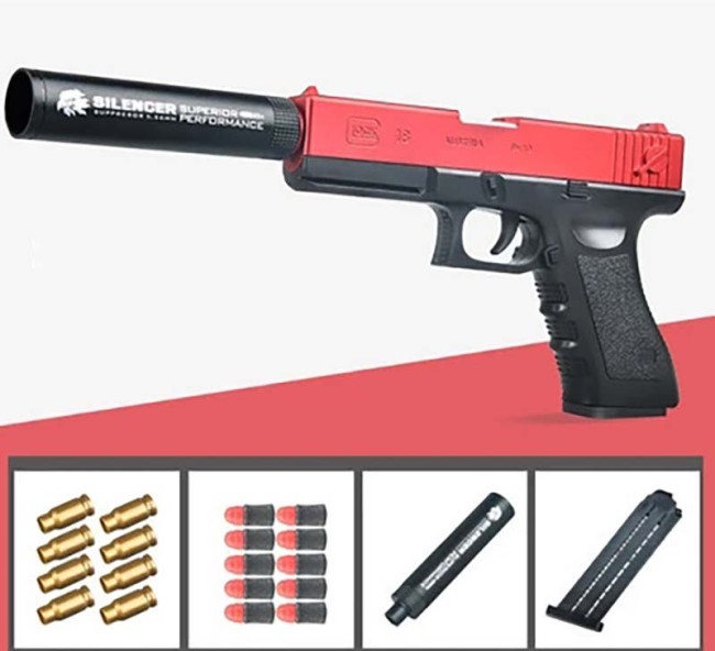Shell Ejection Soft Bullet Pistol G18 Glock Dart Blaster