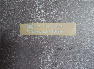 Gel Blaster Metal Sticker Decals Set