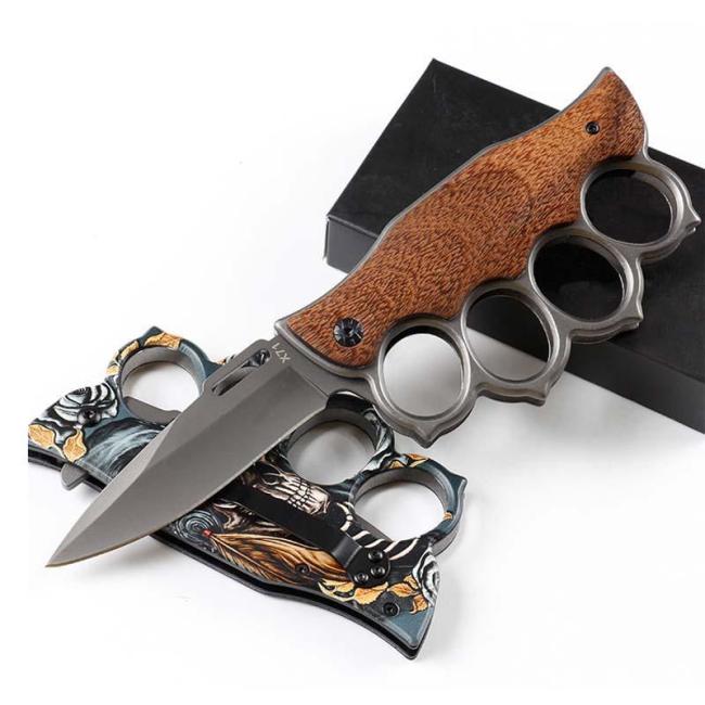 Outdoor Multi-function Knuckle Duster Folding Knife