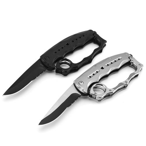 Folding Muti-function Outdoor Knuckle Knife Camping Self-Defense Tool