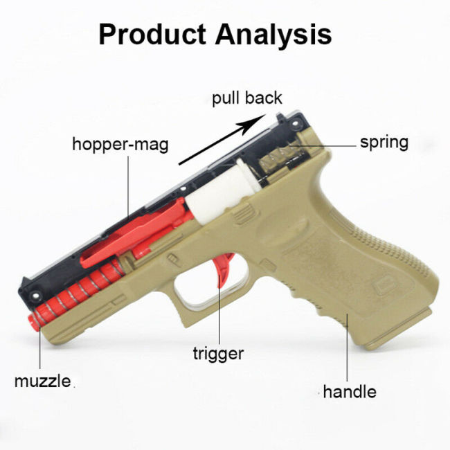 Handi H12A Glock 17 Manual Gel Blaster