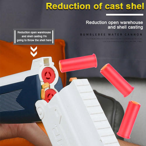 Double Barrel Shotgun Shell Ejecting Toy Nerf Gun Soft Bullet Toy