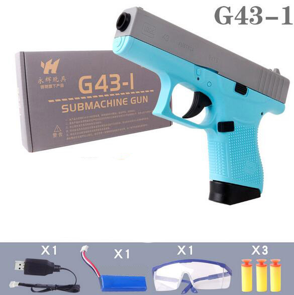JM Glock G43 Foam Darts Gel Blaster 2 in 1